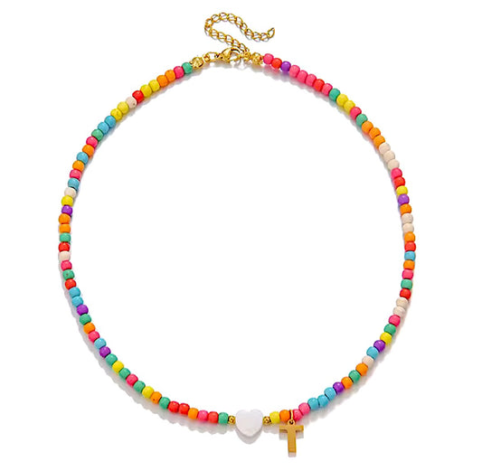 Collar Multicolor y Nácar T