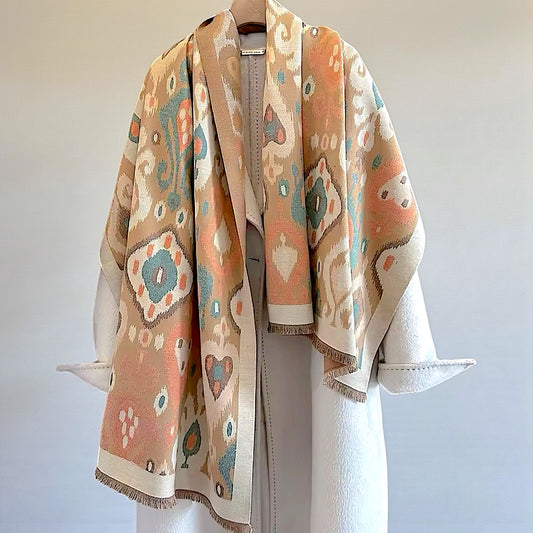 Pashmina/Chal/Bufanda Reversible