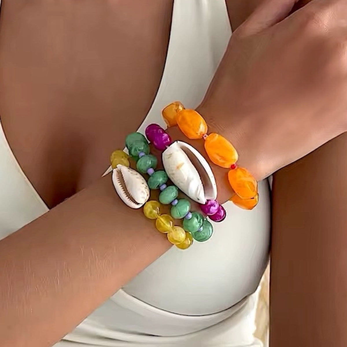 Set Pulseras Aida
