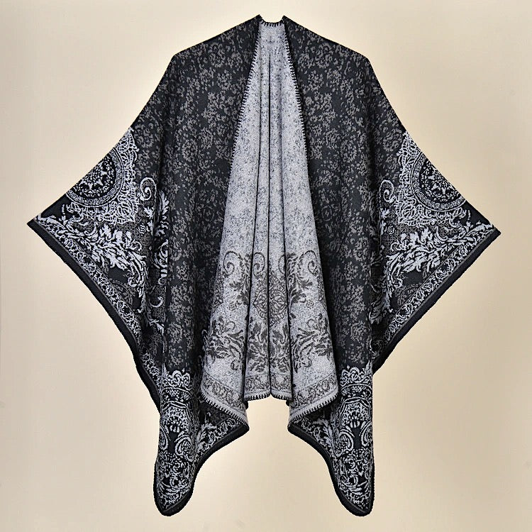Ruana Reversible Fío