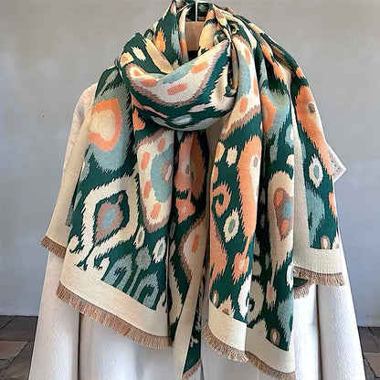 Pashmina/Chal/Bufanda Reversible