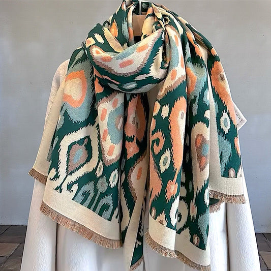 Pashmina/Chal/Bufanda Reversible