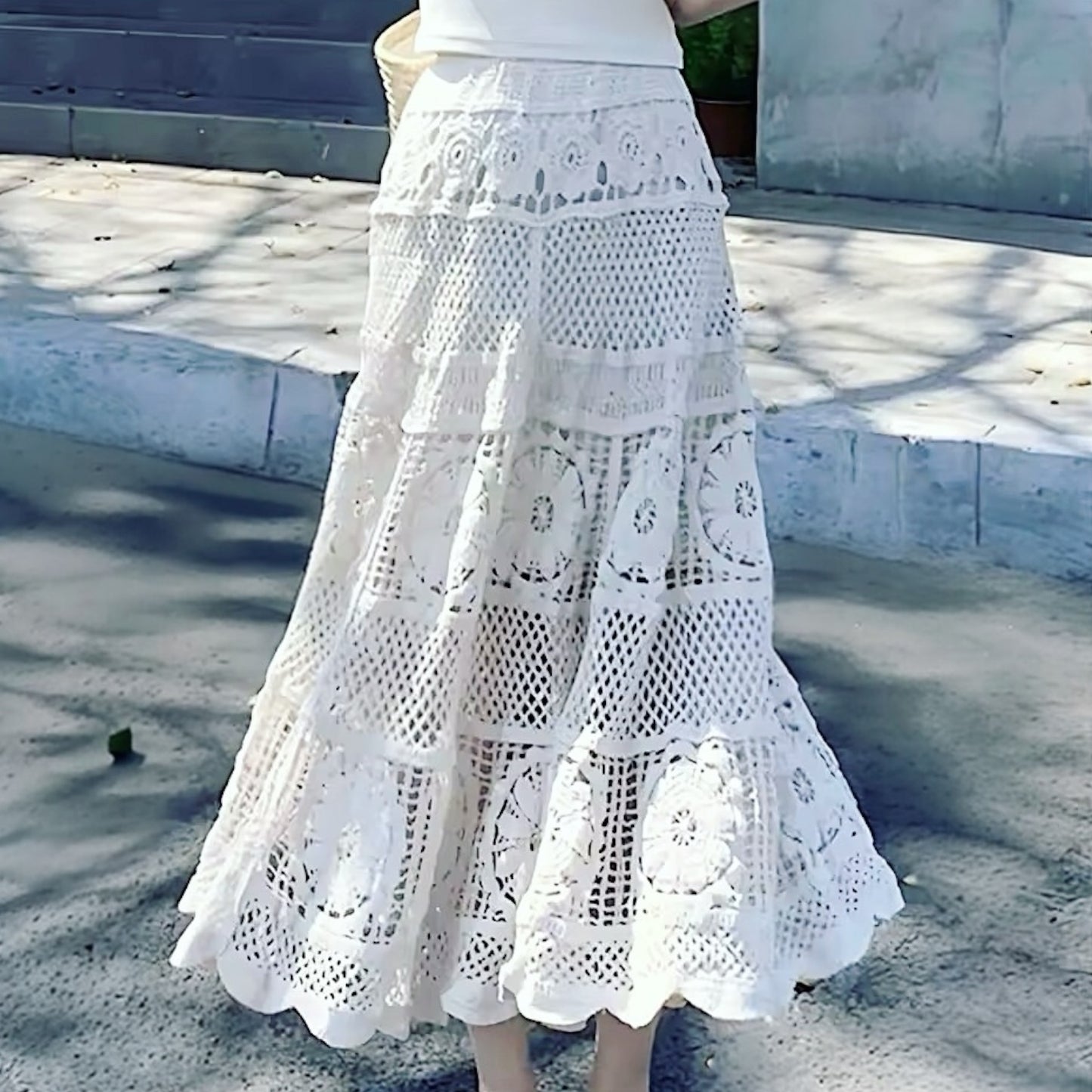 Pollera Crochet Tina